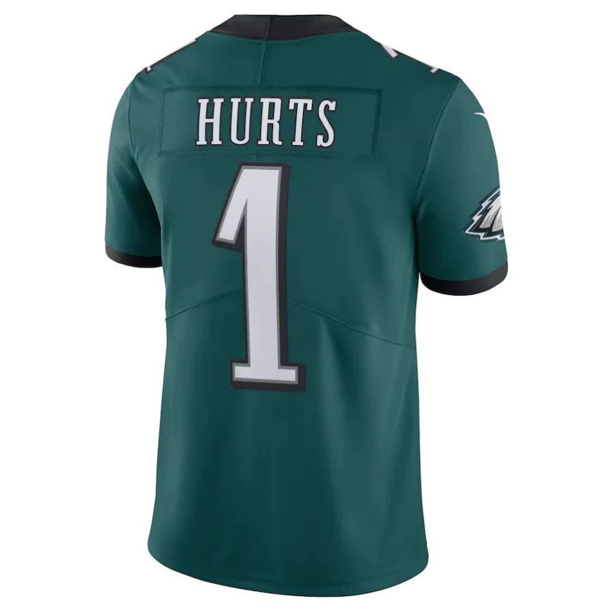 P.Eagles #1 Jalen Hurts Midnight Green Vapor Limited Player Jersey Stitched American Football Jerseys football jersey product view 1