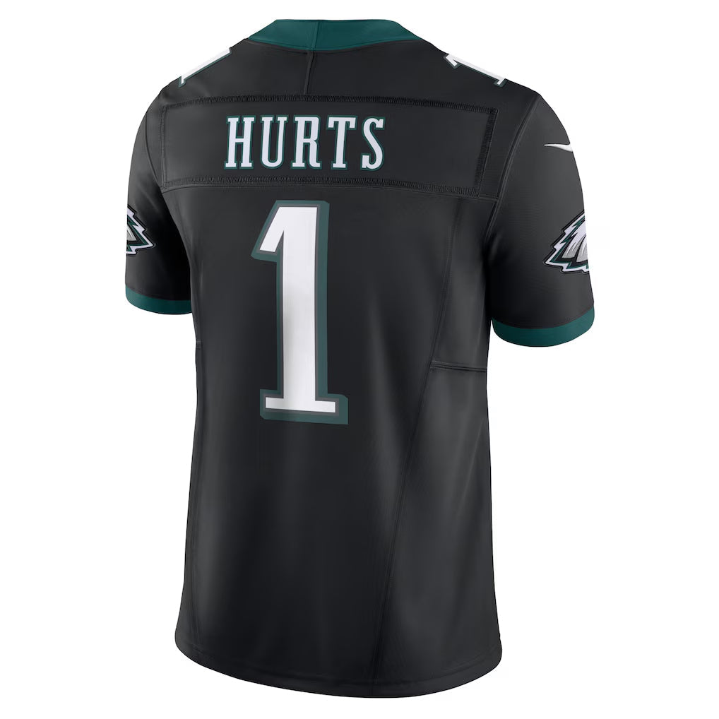 P.Eagles #1 Jalen Hurts Player Limited Black Vapor F.U.S.E. Football Jerseys football jersey product view 1