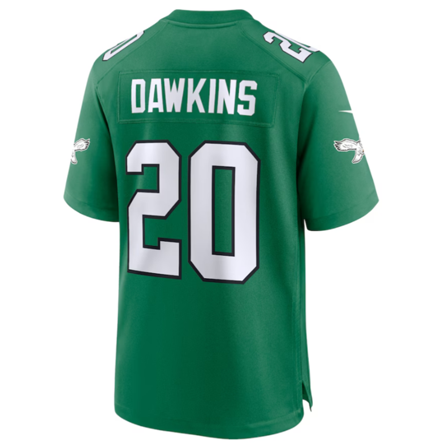 P.Eagles #20 Brian Dawkins Green Player Game Jersey -Stitched American Football Jerseys football jersey product view 1