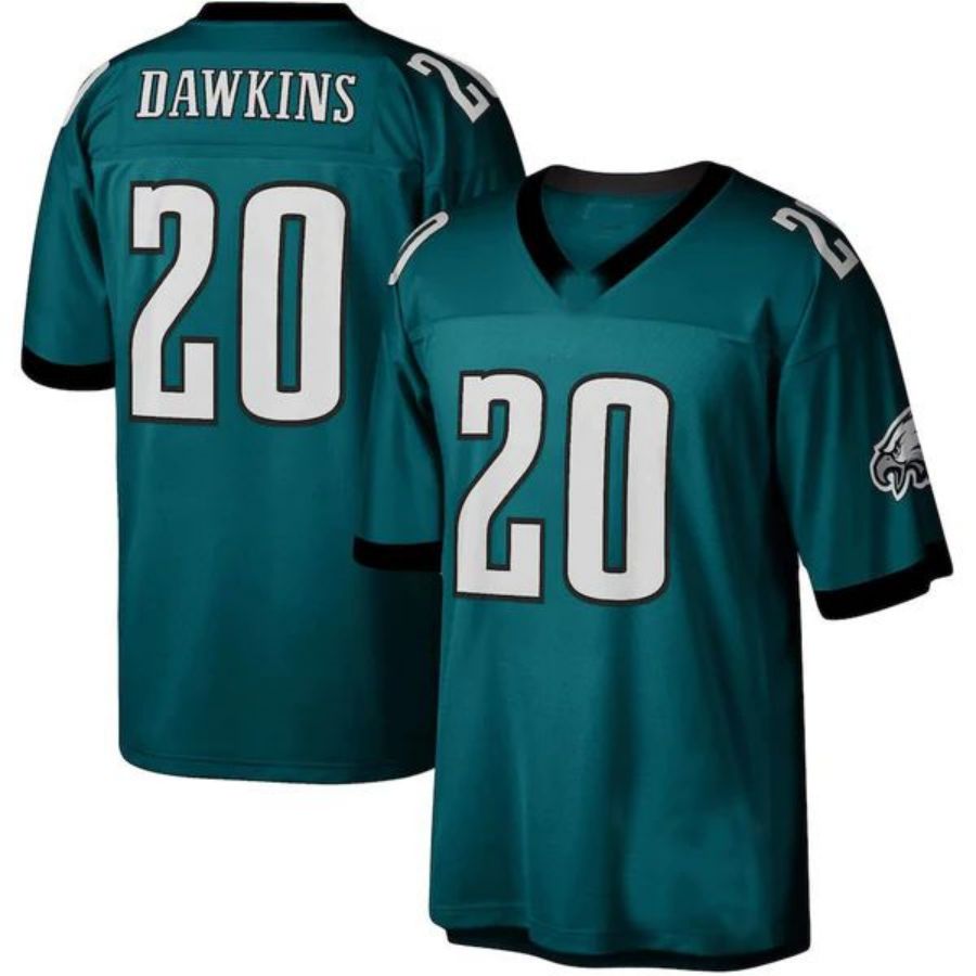 P.Eagles #20 Brian Dawkins Player Midnight Green 1996 Legacy Replica Jersey Stitched American Football Jerseys football jersey product view 1