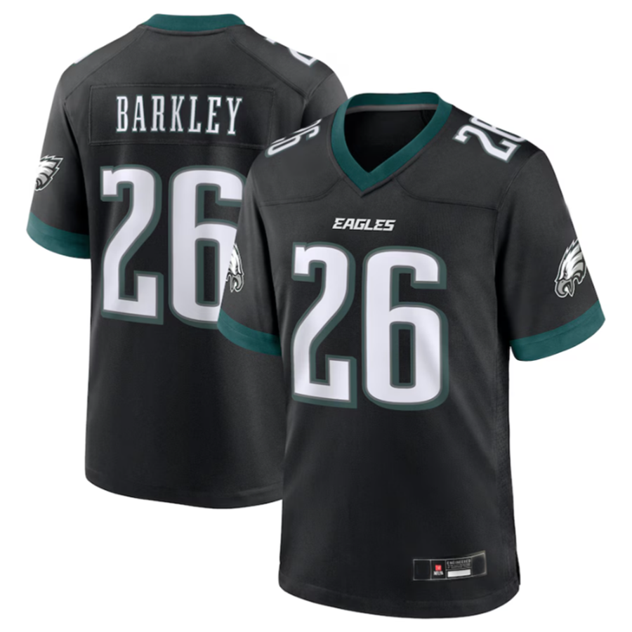 P.Eagles #26 Saquon Barkley Player Black Alternate Game Jersey Stitched American Football Jerseys football jersey product view 2
