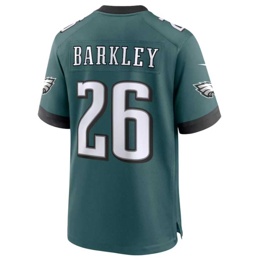 P.Eagles #26 Saquon Barkley Midnight Green Game Player Jersey Stitched American Football Jerseys football jersey product view 1