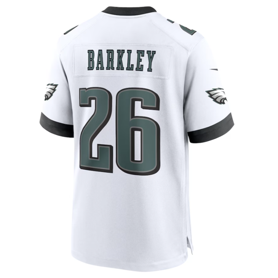 P.Eagles #26 Saquon Barkley Midnight White Game Player Jersey Stitched American Football Jerseys football jersey product view 1