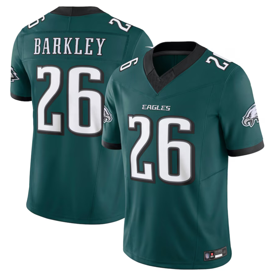 P.Eagles #26 Saquon Barkley Player Midnight Green Vapor F.U.S.E. Limited Football Jerseys football jersey product view 1