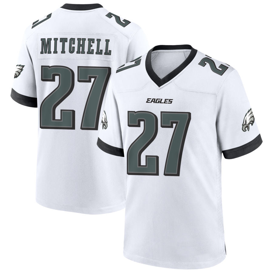 P.Eagles #27 Quinyon Mitchell Player White Home Game Football Jerseys football jersey product view 1