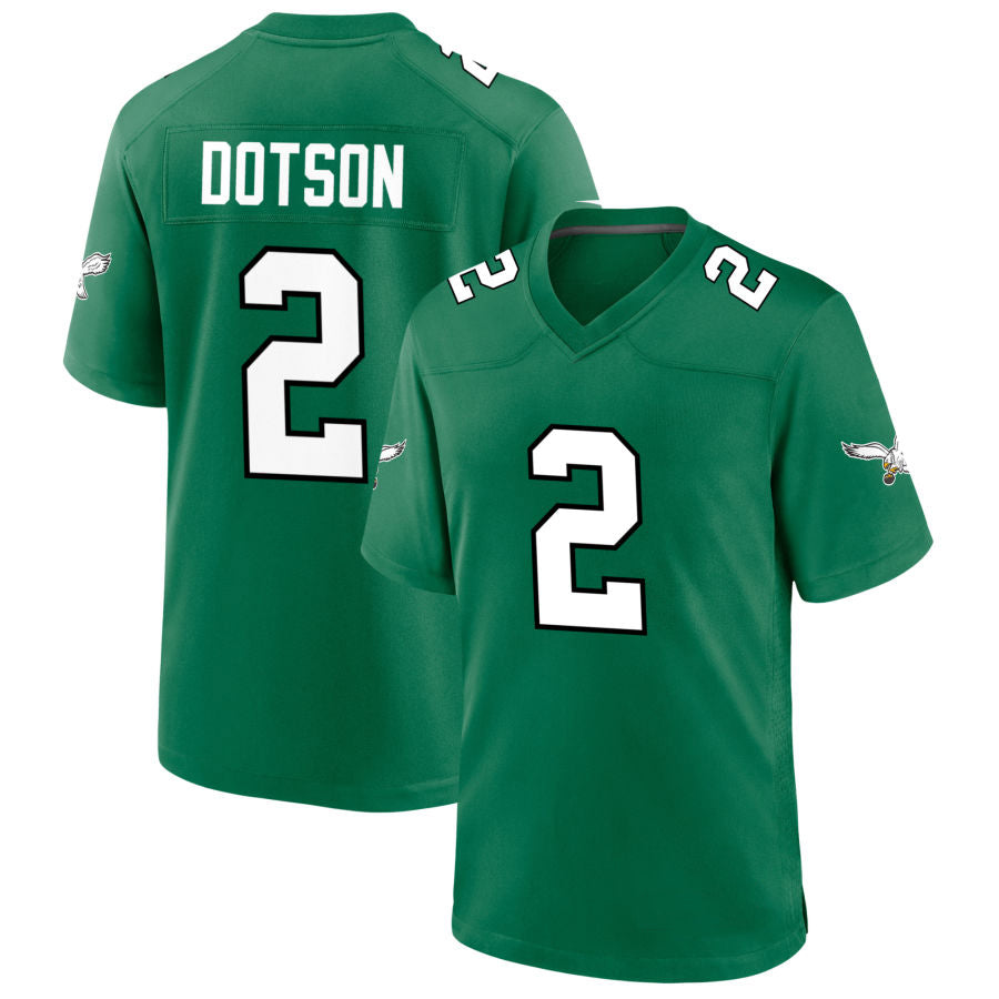 P.Eagles #2 Jahan Dotson Player Kelly Green Alternate Game Football Jerseys football jersey product view 1