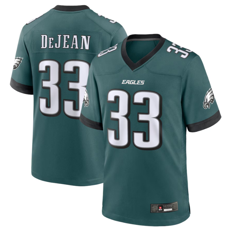 P.Eagles #33 Cooper DeJean Green Player Game Jersey Stitched American Football Jerseys football jersey product view 2
