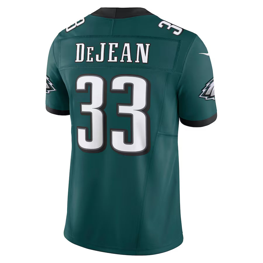P.Eagles #33 Cooper DeJean Player Midnight Green Vapor F.U.S.E. Limited Football Jerseys football jersey product view 1