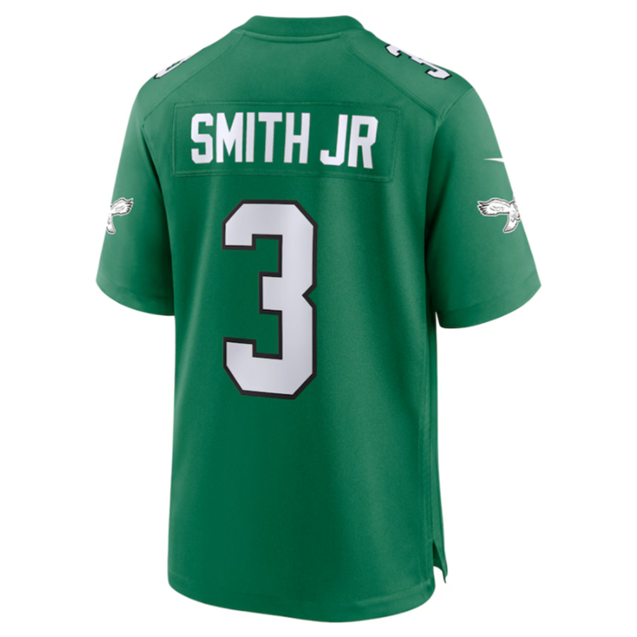 P.Eagles #3 Nolan Smith Player Kelly Green Alternate Game Jersey football jersey product view 1