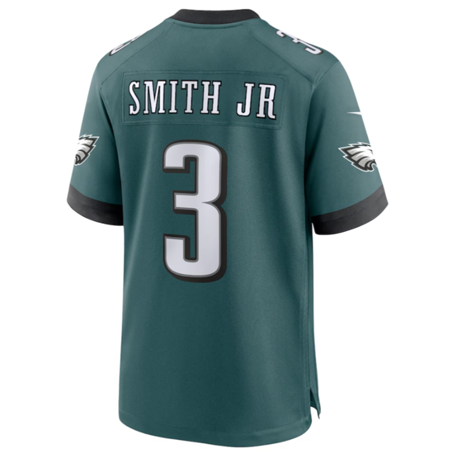 P.Eagles #3 Nolan Smith Player Midnight Green Team Game Jersey -American Stitched Football Jerseys football jersey product view 1