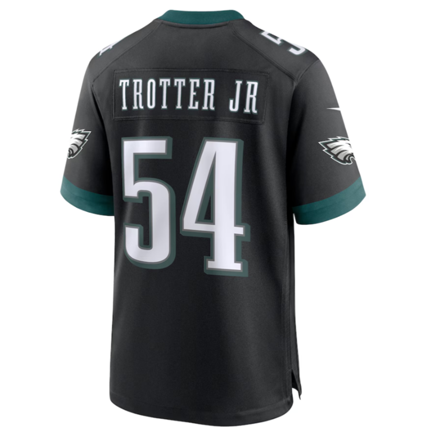 P.Eagles #54 Jeremiah Trotter Jr. Black Alternate Player Game Jersey -Stitched American Football Jerseys football jersey product view 1