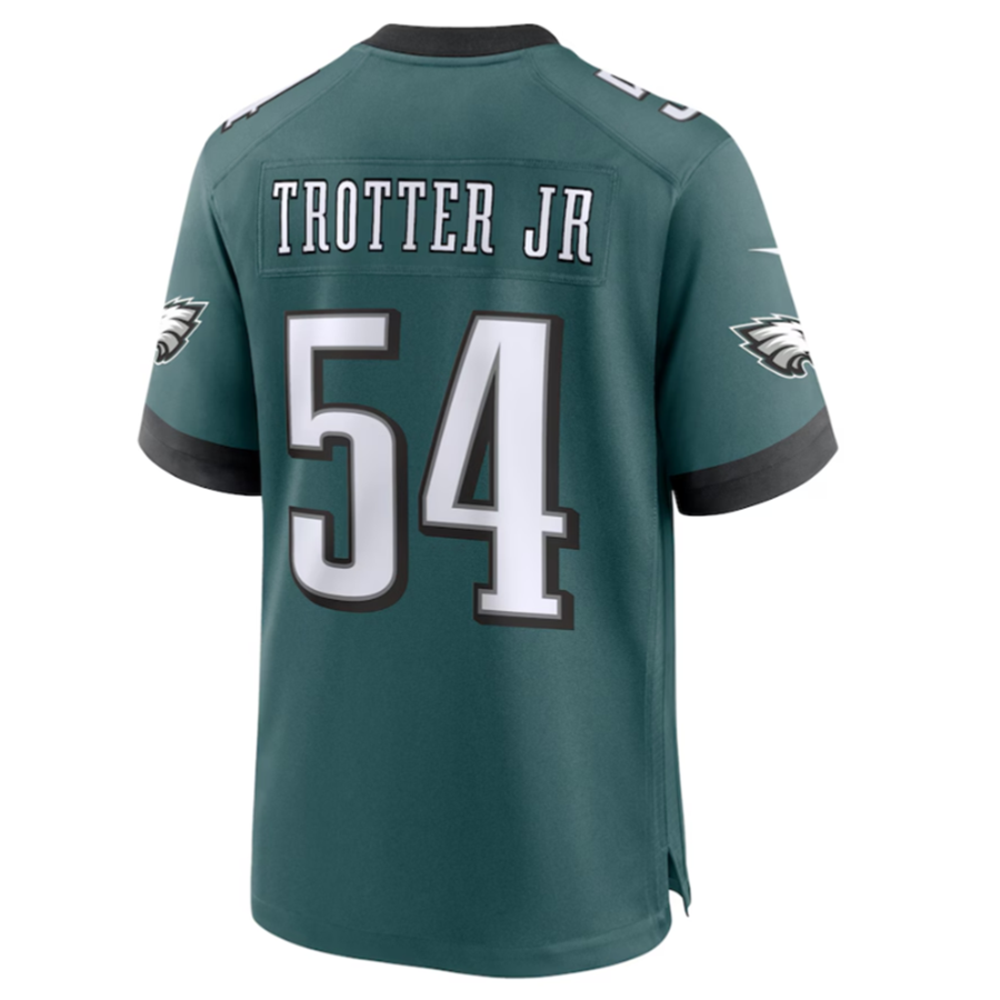 P.Eagles #54 Jeremiah Trotter Jr. Player Green Alternate Game Jersey Stitched American Football Jerseys football jersey product view 1