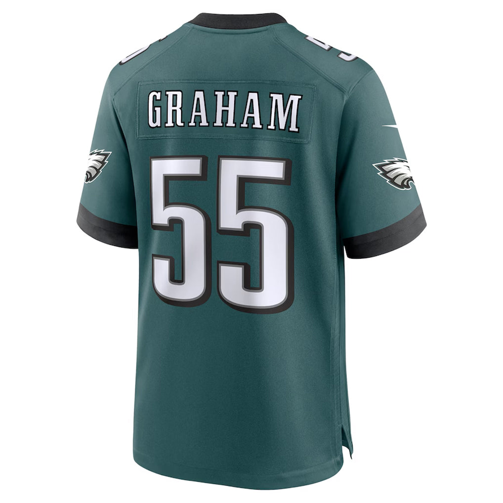 P.Eagles #55 Brandon Graham Player Green Stitched Home Game Football Jerseys football jersey product view 1