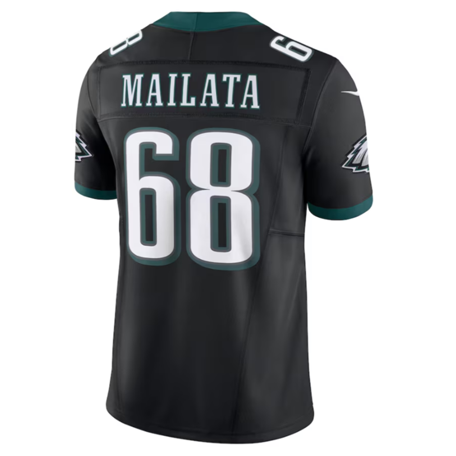 P.Eagles #68 Jordan Mailata Black Alternate Vapor F.U.S.E. Limited Jersey Stitched American Football Jerseys football jersey product view 1