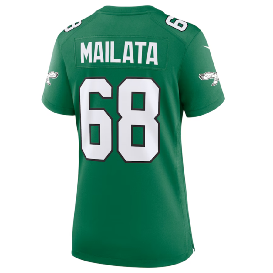 P.Eagles #68 Jordan Mailata Player Green Alternate Game Jersey Stitched American Football Jerseys football jersey product view 1