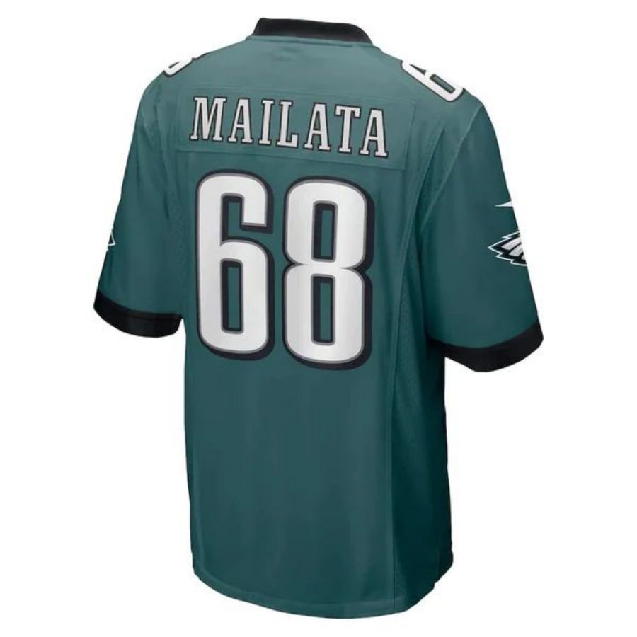 P.Eagles #68 Jordan Mailata Player Midnight Green Game Jersey Stitched American Football Jerseys football jersey product view 1