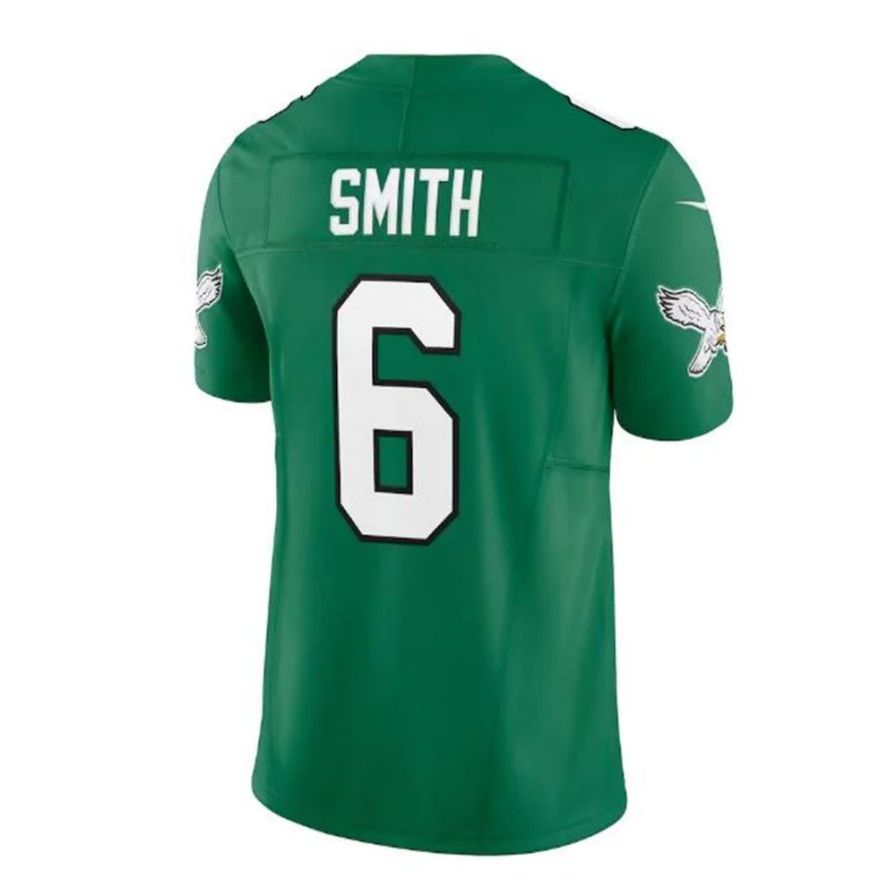 P.Eagles #6 DeVonta Smith Alternate Vapor F.U.S.E. Limited Player Jersey - Kelly Green Stitched American Football Jerseys football jersey product view 1