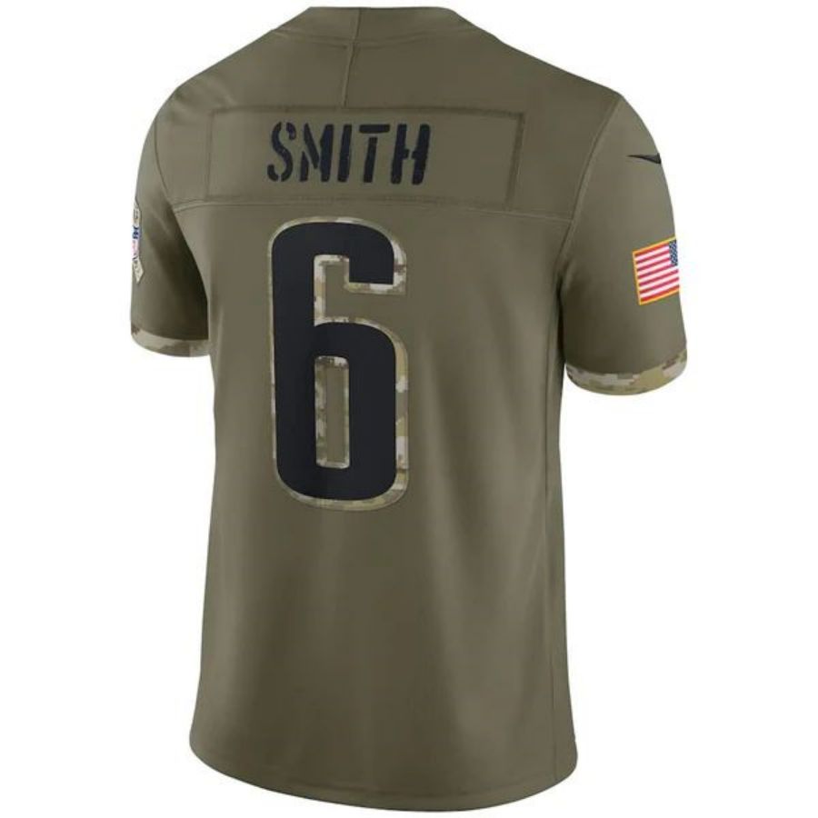 P.Eagles #6 DeVonta Smith Player Olive Salute To Service Limited Jersey Stitched American Football Jerseys football jersey product view 1