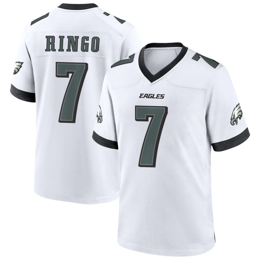 P.Eagles #7 Kelee Ringo Player White Home Game Football Jerseys football jersey product view 1