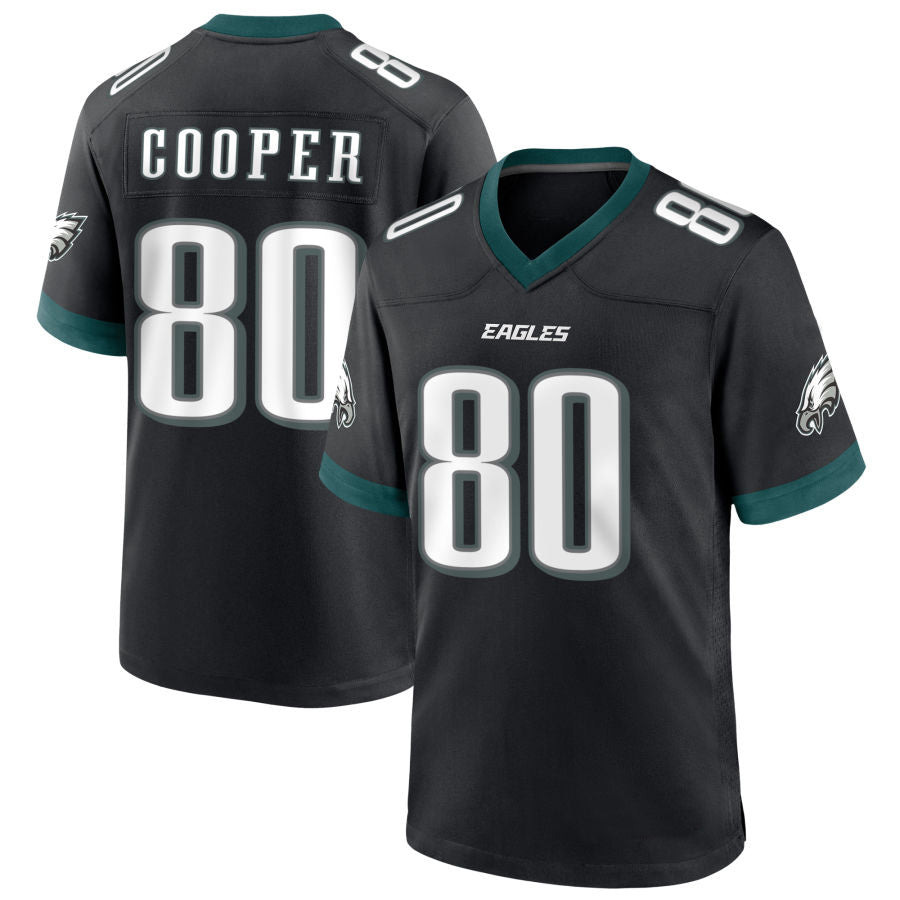 P.Eagles #80 Darius Cooper Player Black Game Football Jerseys football jersey product view 1