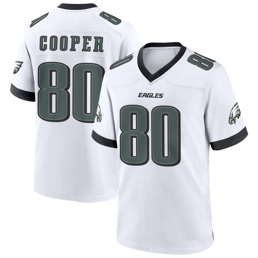 P.Eagles #80 Darius Cooper Player White Home Game Football Jerseys football jersey product view 1