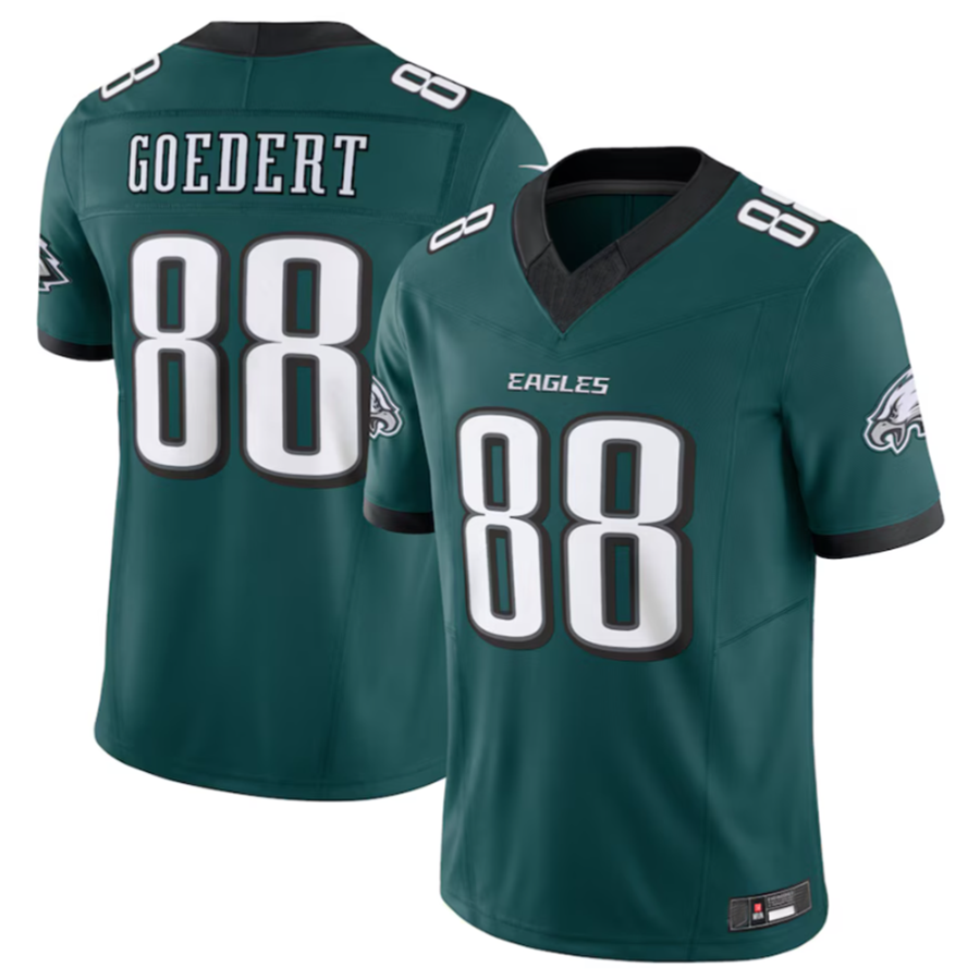 P.Eagles #88 Dallas Goedert Player Midnight Green Vapor F.U.S.E. Limited Jersey Stitched American Football Jerseys football jersey product view 2