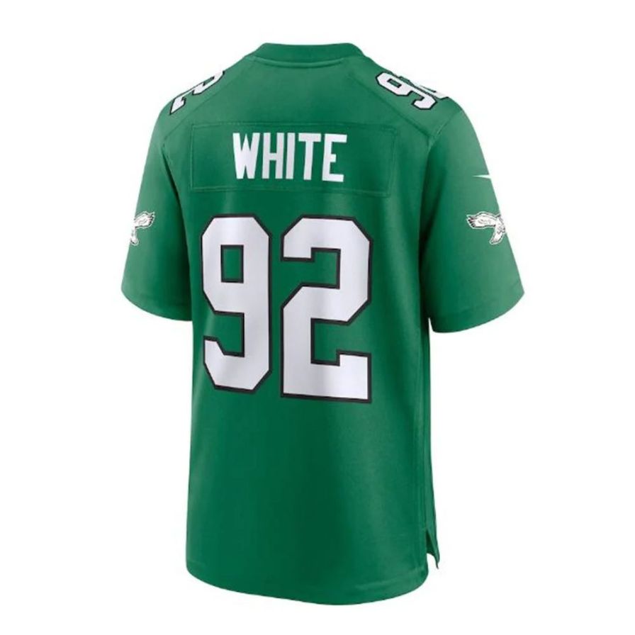 P.Eagles #92 Reggie White Alternate Player Game Jersey - Kelly Green Stitched American Football Jerseys football jersey product view 1