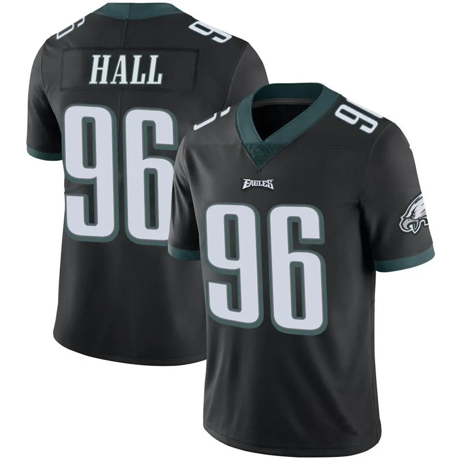 P.Eagles #96 Gabe Hall Player Black Vapor F.U.S.E. Limited Football Jerseys football jersey product view 1