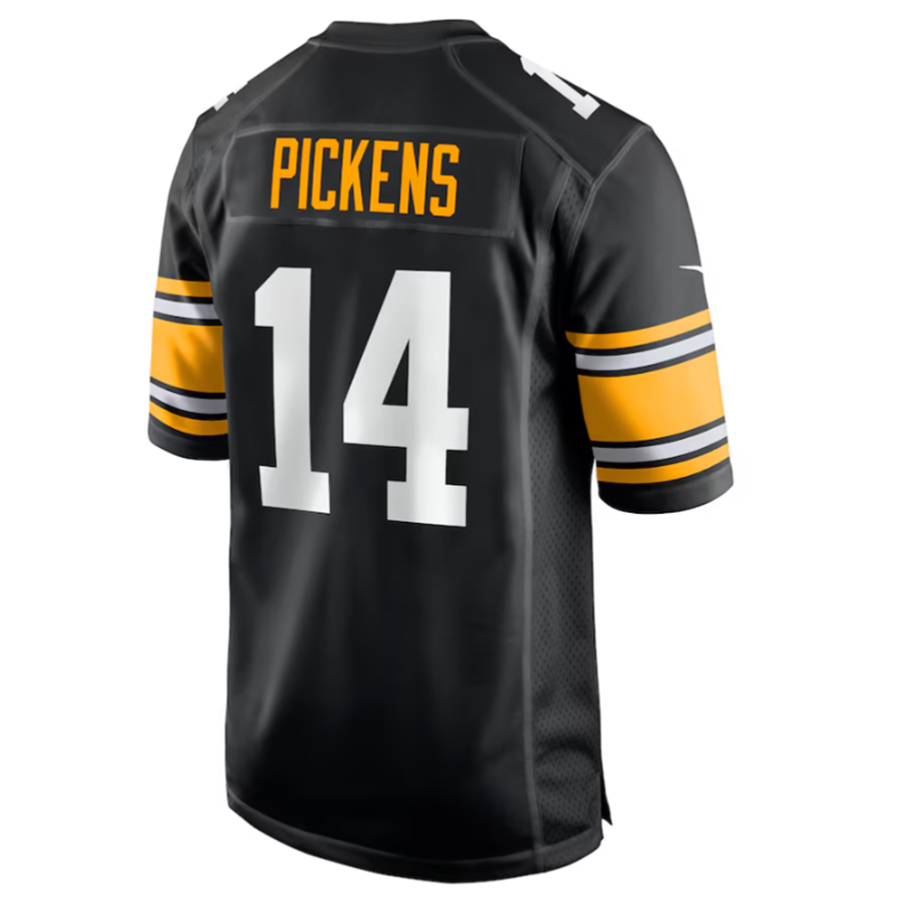 #14 George Pickens Player P.Steelers Black Game Stitched Football Jerseys football jersey product view 1