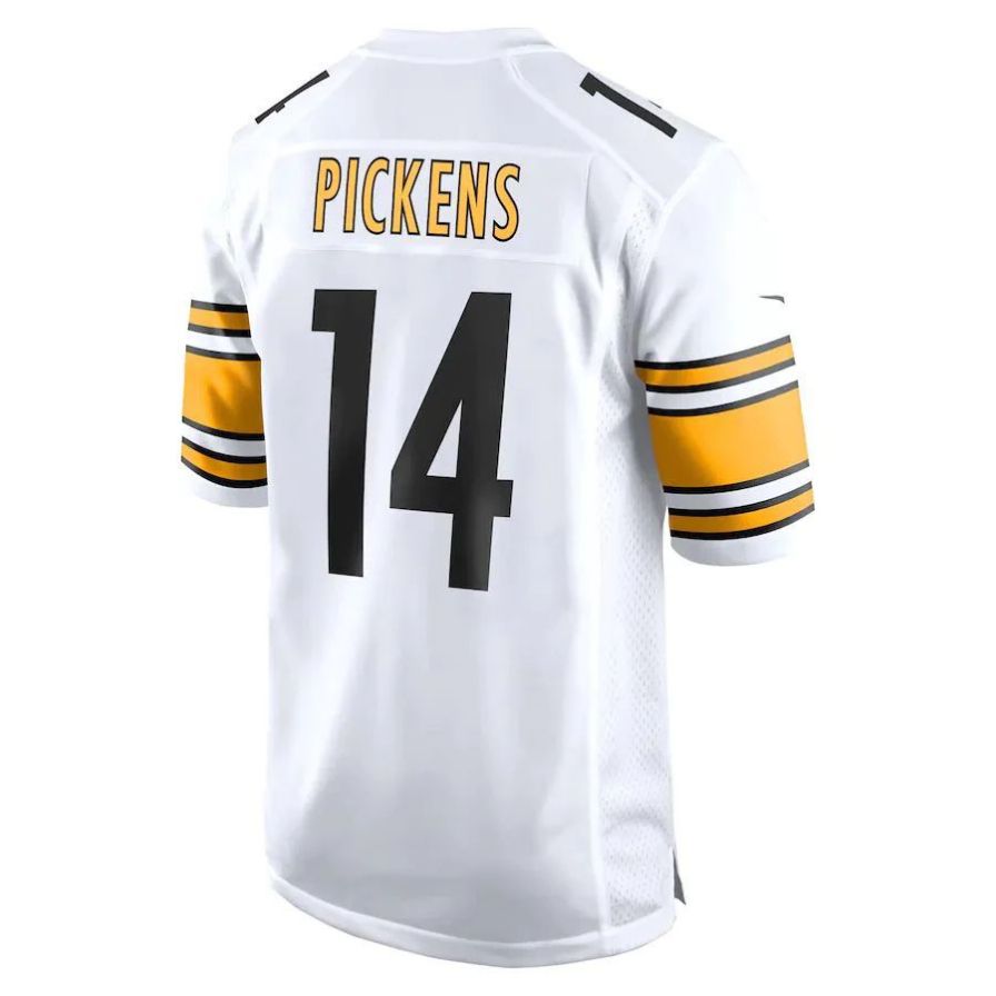 #14 George Pickens Player P.Steelers White Game Football Jerseys football jersey product view 1