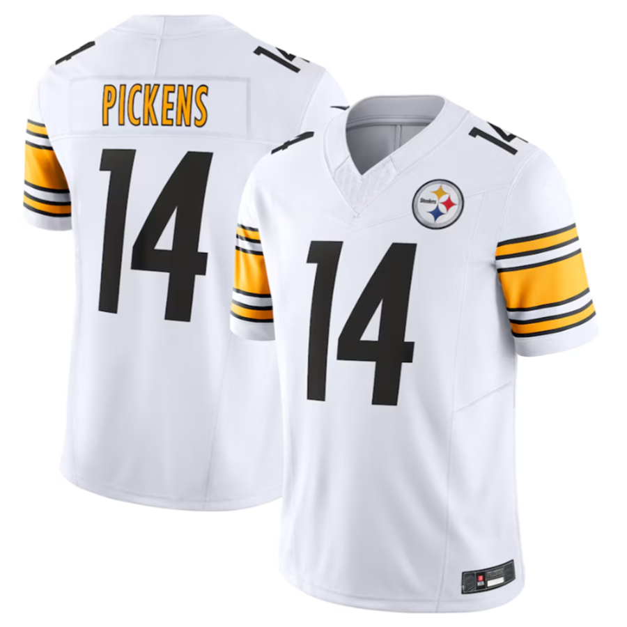 #14 George Pickens P.Steelers White Vapor F.U.S.E. Limited Football Jerseys football jersey product view 2