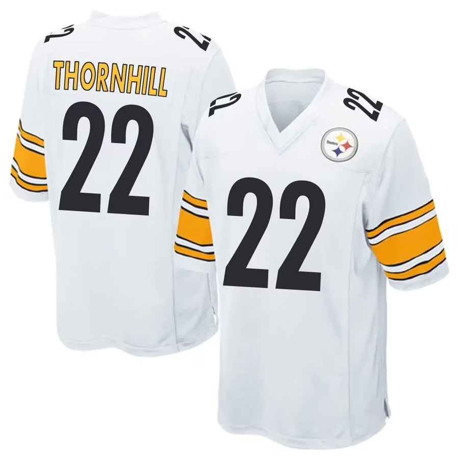 P.Steelers #22 Juan Thornhill Player Game Football Jerseys football jersey product view 1