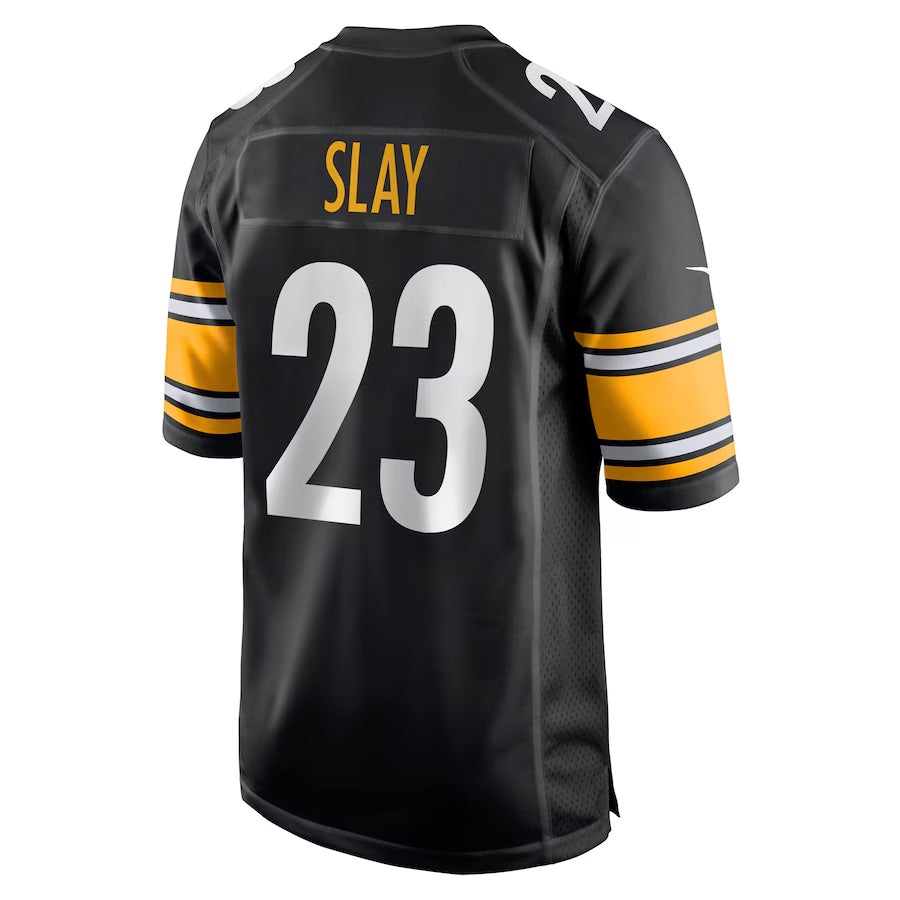 P.Steelers #23 Darius Slay Player Black Home Game Football Jerseys football jersey product view 1