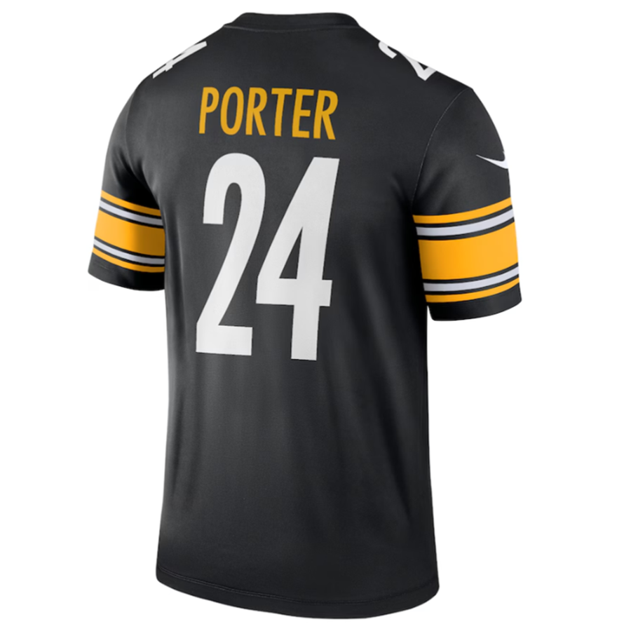 P.Steelers #24 Joey Porter Jr. Player Black Legend Football Jerseys football jersey product view 1