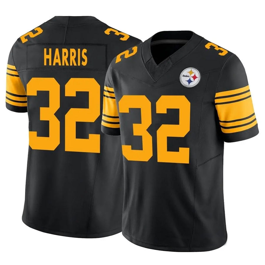 P.Steelers #32 Franco Harris Player Black Vapor F.U.S.E. Limited Football Jerseys football jersey product view 1