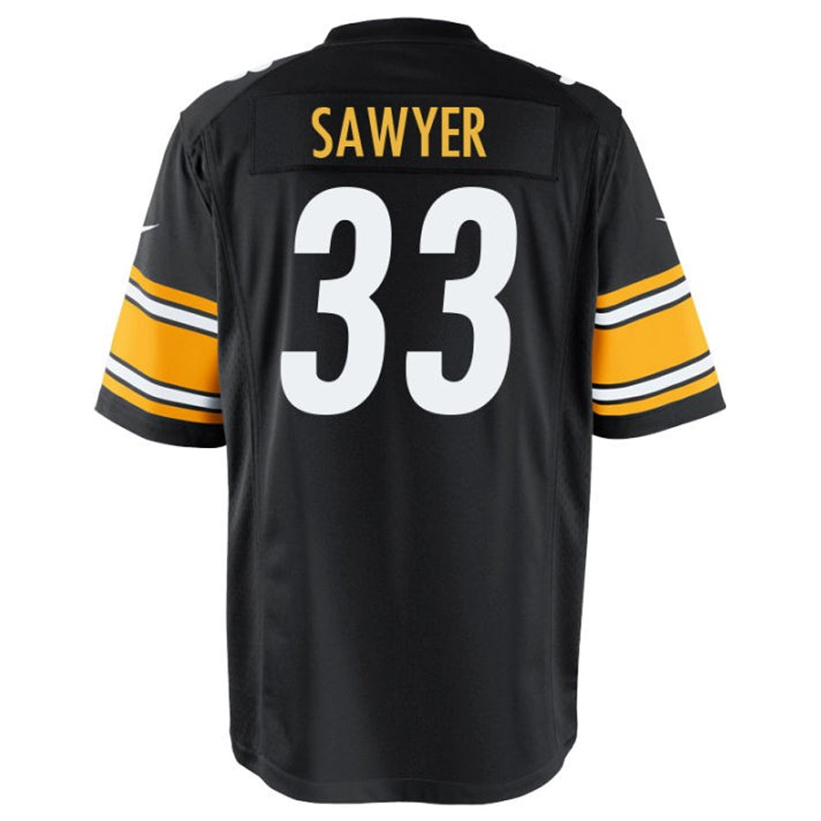 P.Steelers #33 Jack Sawyer Player Black Game Football Jerseys football jersey product view 1