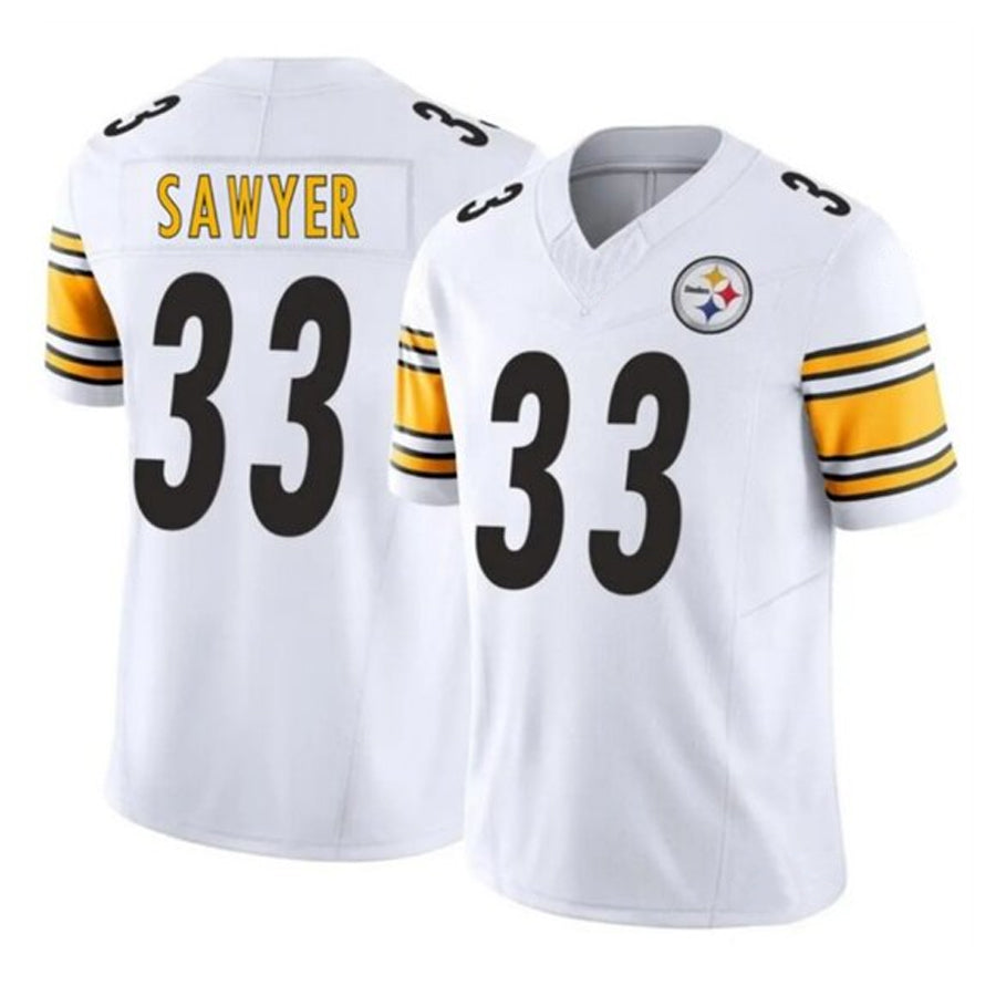P.Steelers #33 Jack Sawyer Player White Vapor F.U.S.E. Limited Football Jerseys football jersey product view 1