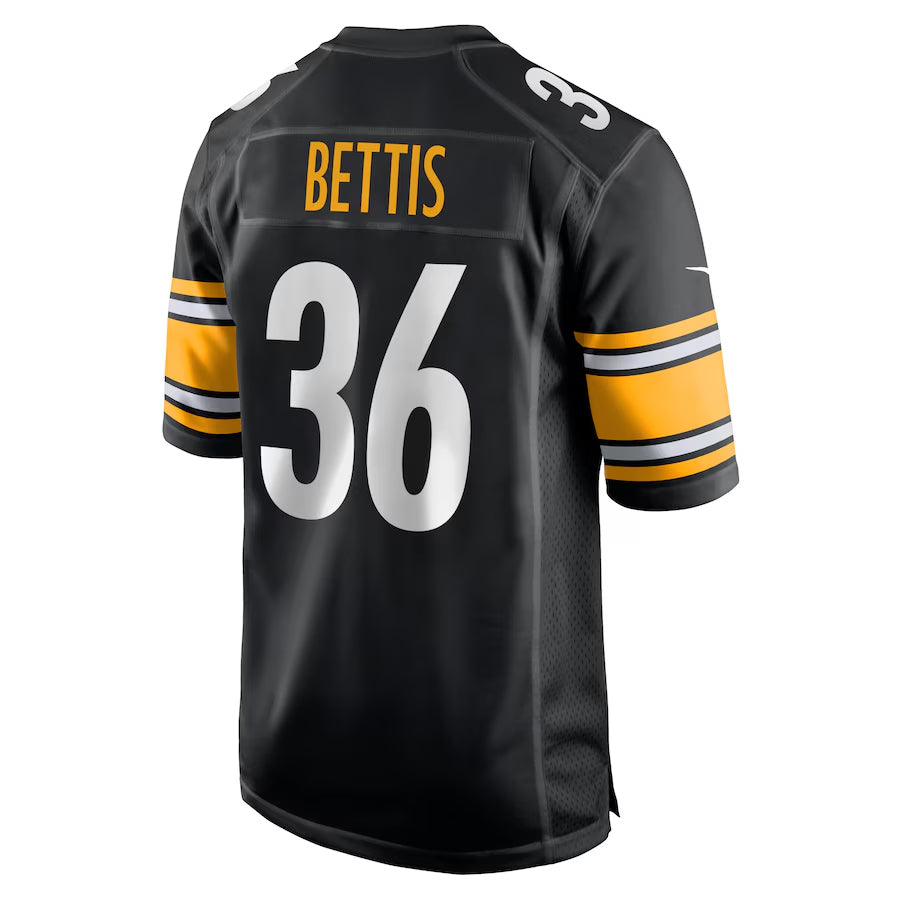 P.Steelers #36 Jerome Bettis Player Black Home Game Football Jerseys football jersey product view 1