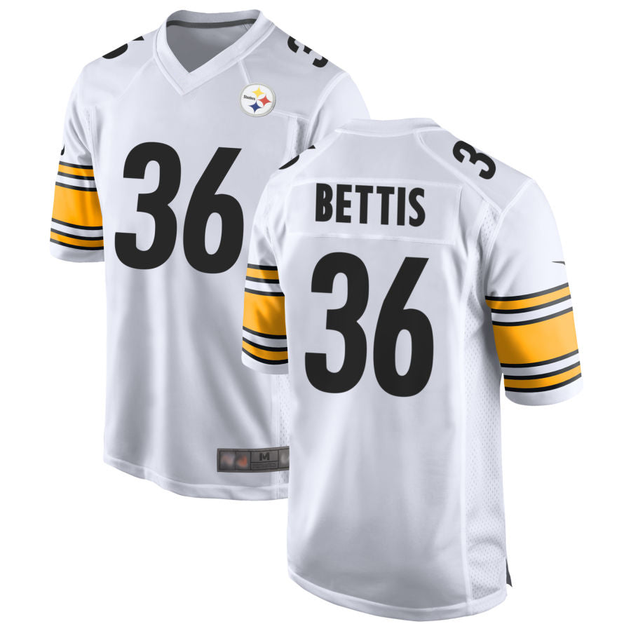 P.Steelers #36 Jerome Bettis Player White Home Game Football Jerseys football jersey product view 1