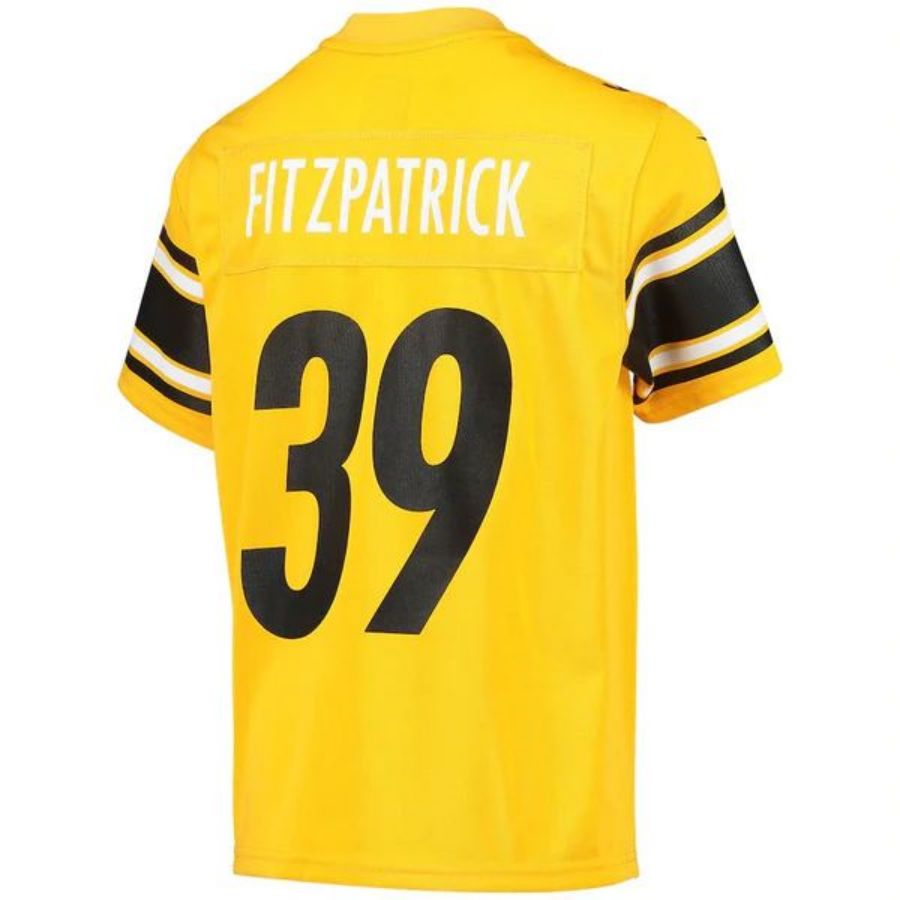 #39 Minkah Fitzpatrick Player P.Steelers Gold Inverted Team Game Football Jerseys football jersey product view 1