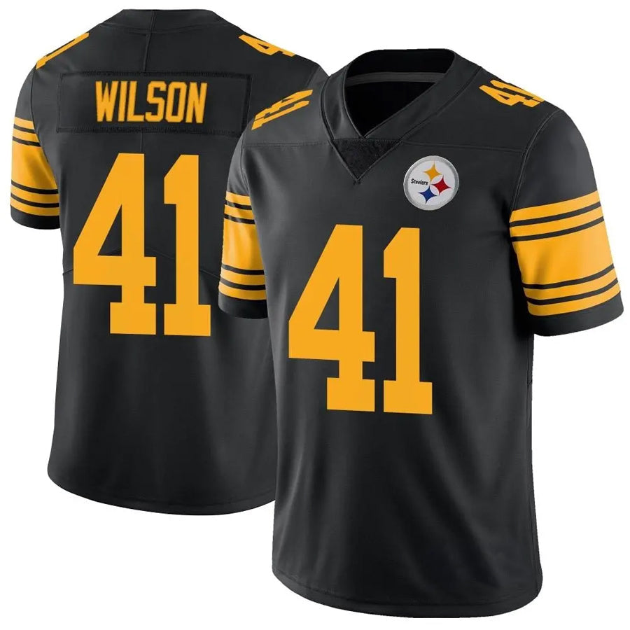 P.Steelers #41 Payton Wilson Player Black Alternate Vapor F.U.S.E. Limited Football Jerseys football jersey product view 1