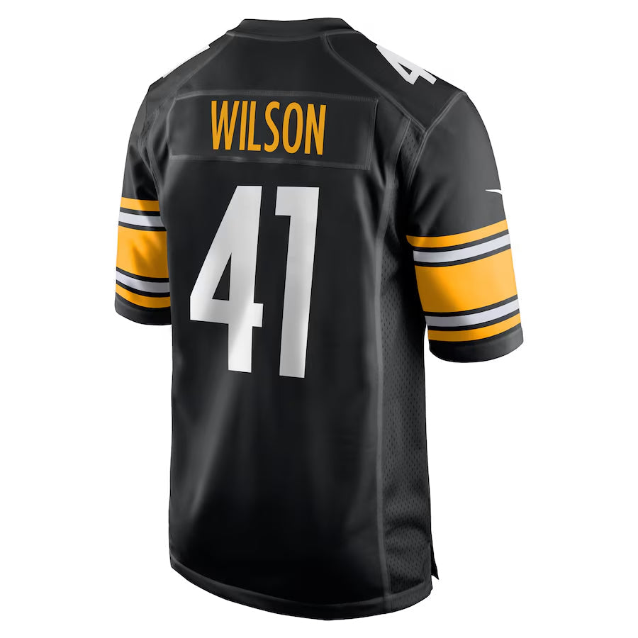 P.Steelers #41 Payton Wilson Player Black Home Game Football Jerseys football jersey product view 1