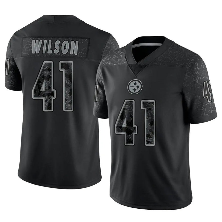 P.Steelers #41 Payton Wilson Player Black RFLCTV Limited Football Jerseys football jersey product view 1
