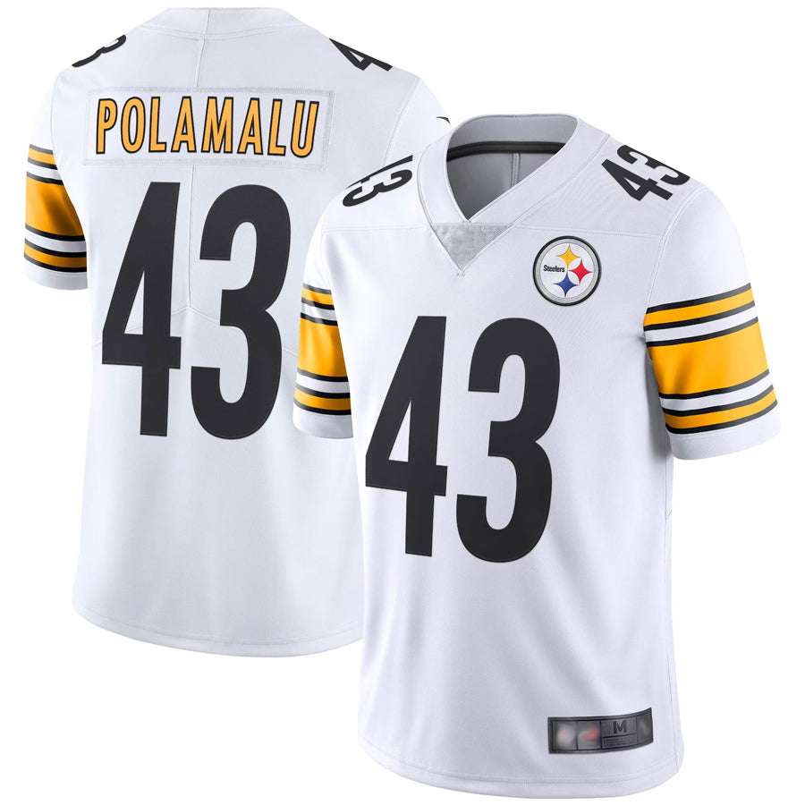 P.Steelers #43 Troy Polamalu Player White Vapor Limited Football Jerseys football jersey product view 1