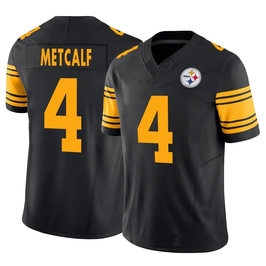 P.Steelers #4 DK Metcalf Player Black Alternate Vapor F.U.S.E. Limited Football Jerseys football jersey product view 1