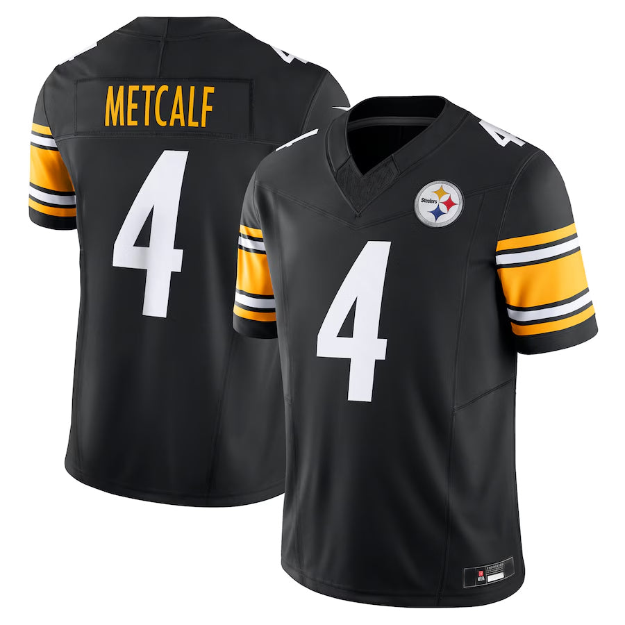 P.Steelers #4 DK Metcalf Player Black Team Vapor F.U.S.E. Limited Football Jerseys football jersey product view 1