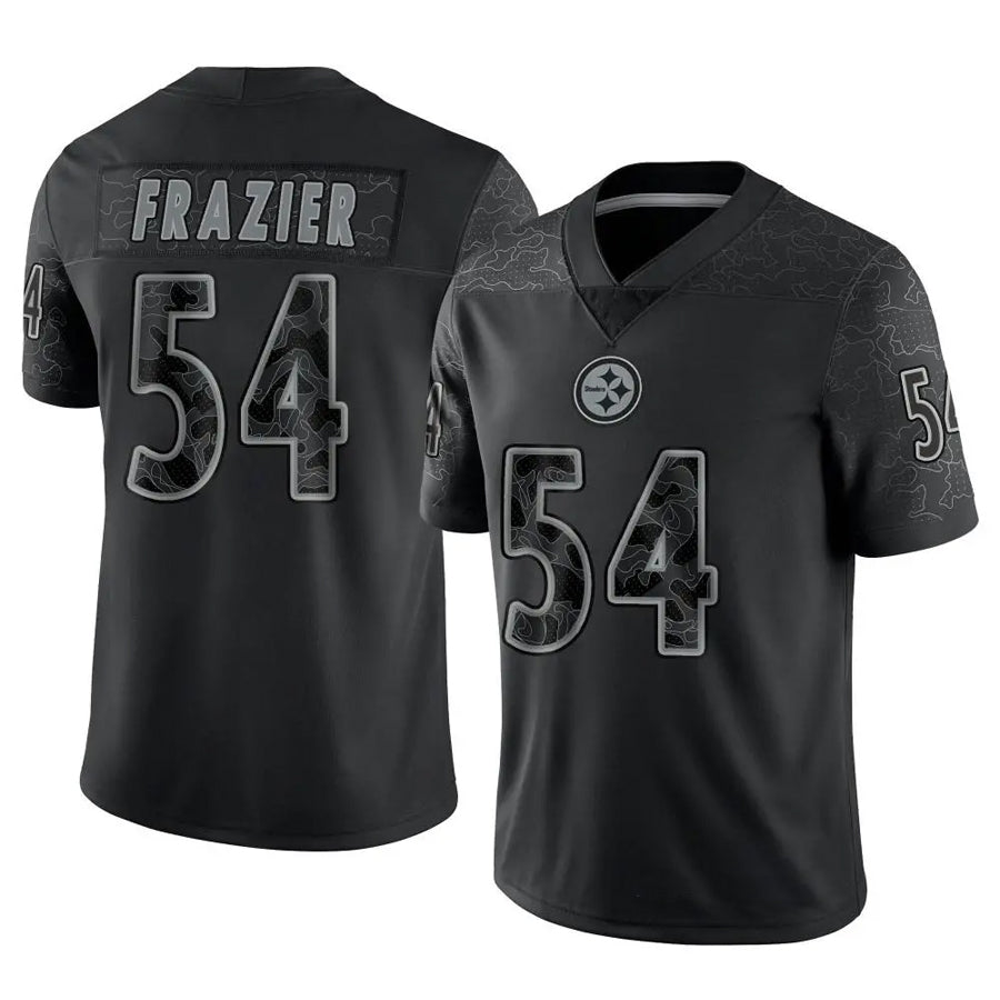 P.Steelers #54 Zach Frazier Player Black RFLCTV Limited Football Jerseys football jersey product view 1