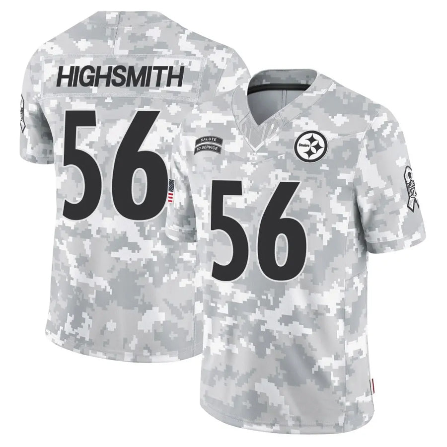 P.Steelers #56 Alex Highsmith Player Arctic Camo Salute to Service Limited Football Jerseys football jersey product view 1