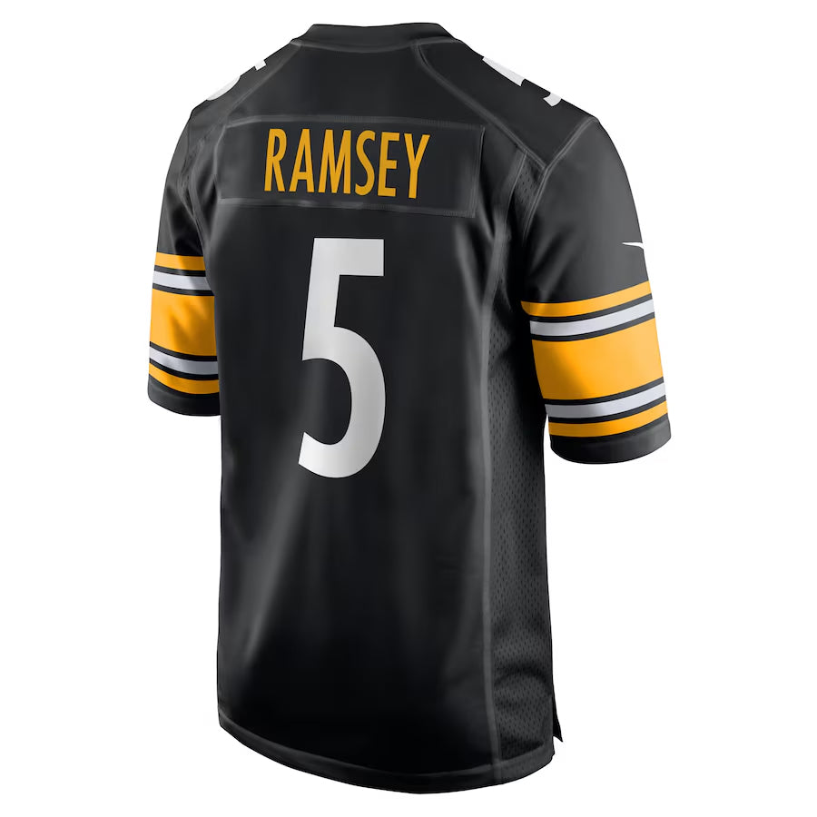 P.Steelers #5 Jalen Ramsey Player Black Home Game Football Jerseys football jersey product view 1
