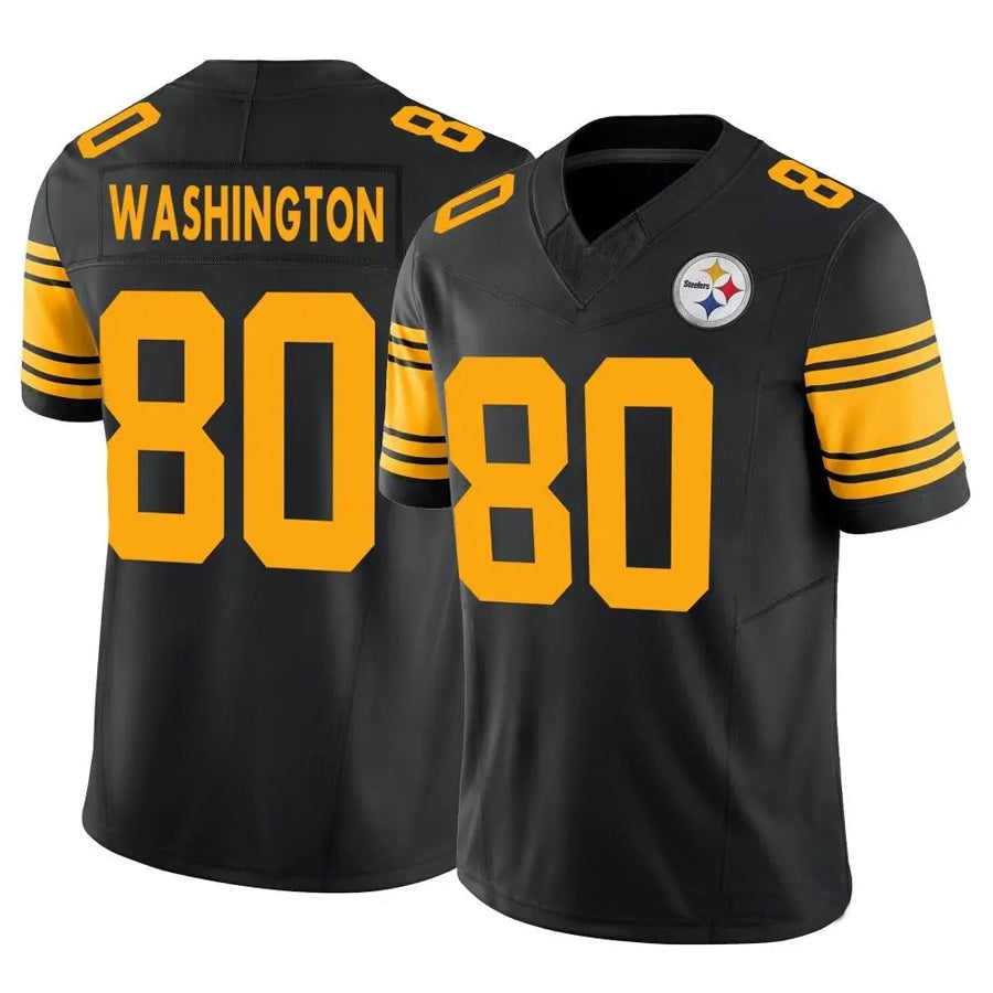 P.Steelers #80 Darnell Washington Player Black Alternate Vapor F.U.S.E. Limited Football Jerseys football jersey product view 1
